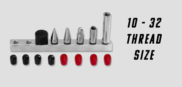 A44/10-32 :10-32 7/16' 6-pc screw-on tip set