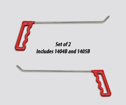 1404-5B : 12" Right and Left Hail Twister 45° 1" Thin Blade - Pistol Handle Pair