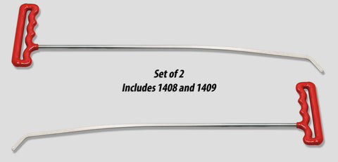 1408-9: 18" Right and Left Hail Twister 45° 1" Thin Blade Pair