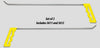 3611-12 : 16" Right and Left Flat Brace 45° 1 1/8" Blade Pair