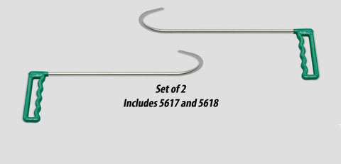 5617-18: 12" Right and Left Bendable Hook 160° 3 1/2" Blade Pair
