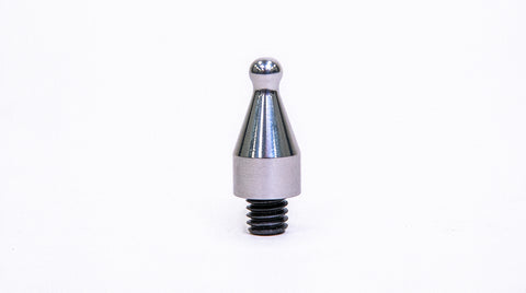 A45R25: 1/4" x 1" round ball tip S.S. screw on tip