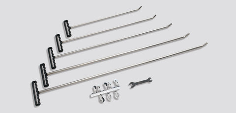 (5) Roller Rods w/ our 8 Piece Roller Tip Set