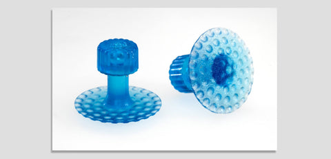 410-8020-Ice-5:  Keco Legacy Ice 26Mm Dimpled Round Hail Tab Five Pack Glue Pulling