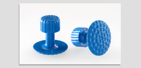 410-8030-5:  Keco Legacy 21Mm Dimpled Round Hail Tab Five Pack Glue Pulling