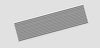 A1BA36-9WSL : 9" x 36" White Stripped  Polycarbonate Lens cover
