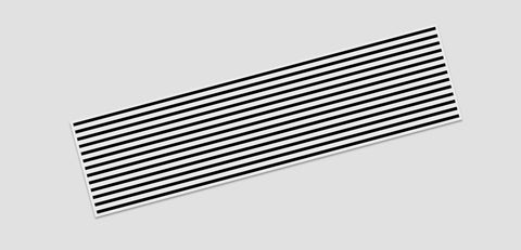 A1B369FS : TRANSLUCENT LENS COVER WITH BLACK STRIPE FILM - 36' X 9'