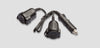A27D : 10' cord 12V, lighter ext, cig plug receptacles DC "Y" adapter