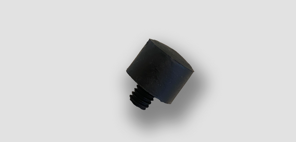 A36B : Large Screw-On Black Neoprene Soft Tip Cap - 3/4