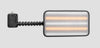 A4BPD14-8LED5 : 14" X 8" 'Ultra Vision" DeWalt Cordless Rechargeable 20V 5 Strip LED Mini Light w/ Pump-Up Suction Cup