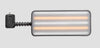 A4BPD20-8LED5 : 20" X 8" 'Ultra Vision" DeWalt Cordless Rechargeable 20V 5 Strip LED Mini Light w/ Pump-Up Suction Cup
