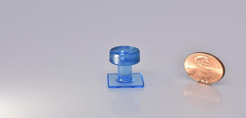 136-Isq15Mm10:  Black Ice Smooth Square 15Mm Tab 10 Pack Glue