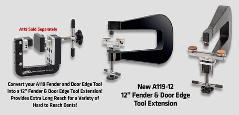 A119-12:  Aluminum C-Shape 12 Extension For A119 Fender Edge Tool Accessories