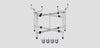 A14A:  Portable And Adjustable Hood Trunk Rack - Rigid Wheels Included Racks Carts