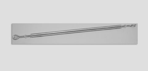 A14A-Brace:  3/4X18 Double Threaded Aluminum Rod W/eye Bolts Hood Racks And Carts