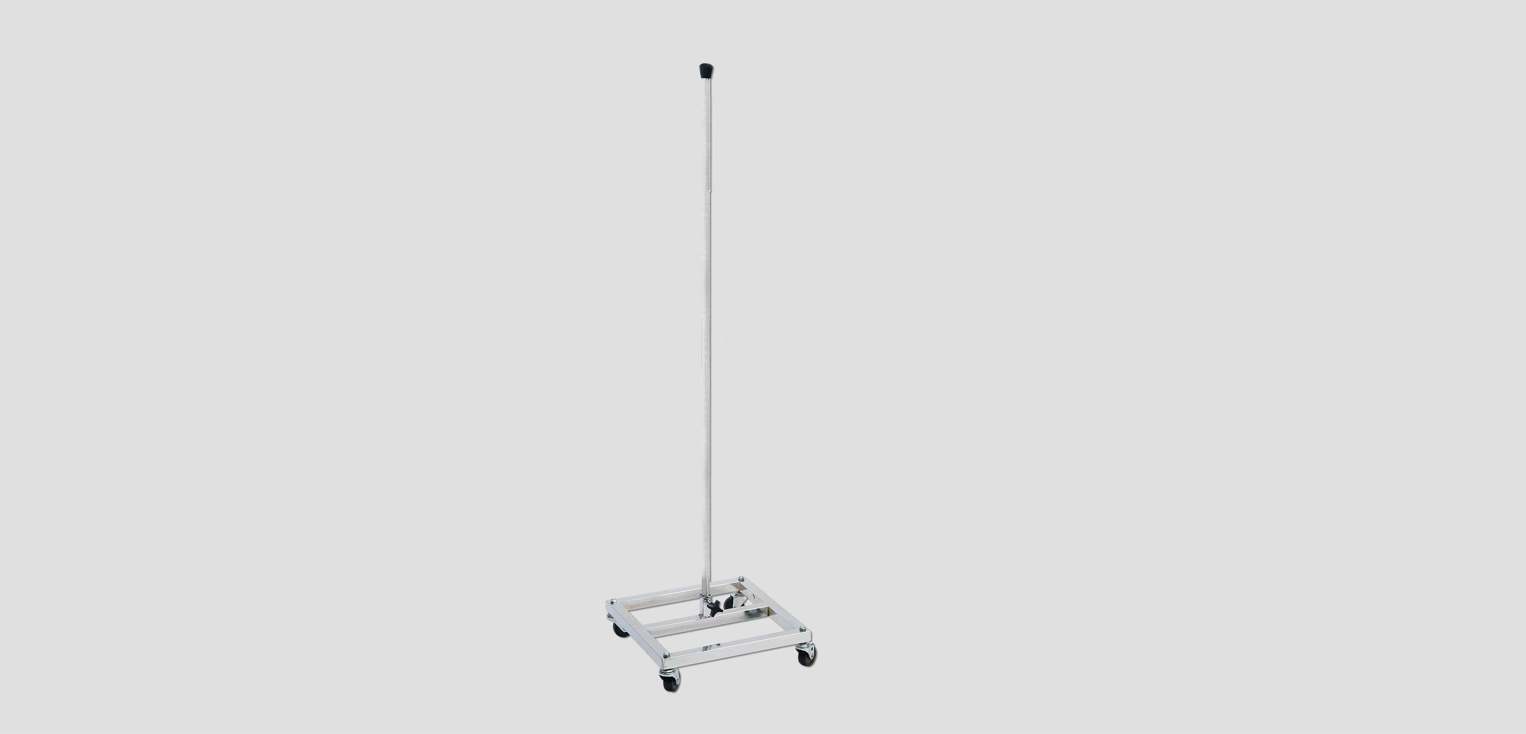 A2-Stand: Stainless Steel Roll-Around Light Stand Lighting & Electrical