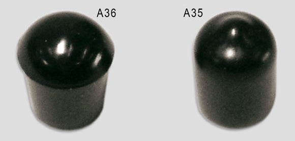 A36:  Soft Tip Rubber Push-On Cap 1/4 Accessories