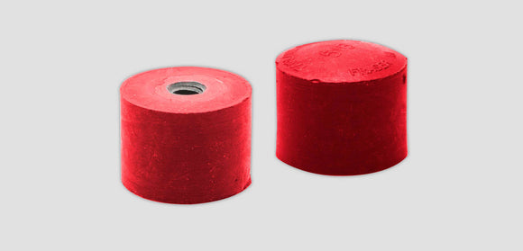 A36BSR : 10-32 Red Screw-On Polyurethane Softip Cap