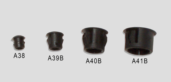 A41B:  1/2 Locking Plug - Hard Black Plastic Accessories