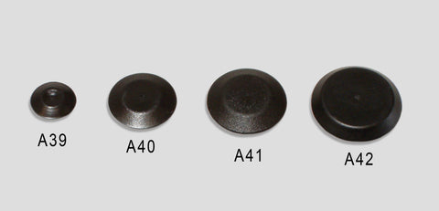 A41:  1/2 Flush Plug - Black Plastic Accessories