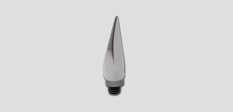 A45Spb-2:  1/2 X 1-1/2 Sharp Pick Blade Tip W/lock Nut Screw-On 5/16-18