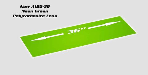 A1Bg36-F:  36 Ultra Neon Green Fluorescent Lens Cover Lens Cover