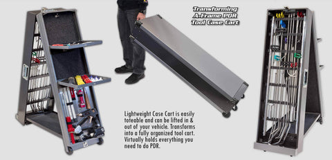 A61A:  Ultra Transforming A-Frame Pdr Tool Case Cart Hood Racks And Carts