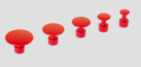 AUSR-5-MAG - Ultra Red Round Pull Tabs with Magnets