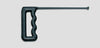 FT14SS : 6" Forged Flare Tip 0 1/2" Head 1/8"x3/16" Round Shaft