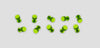 Gbp12Mm10 - 12Mm Gang Green Round Tab 10 Pack Glue Tab