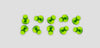 Gbp20Mm10 - Black Plague 20Mm Gang Green Round Tab 10 Pack Glue Pulling