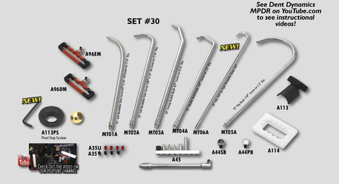 Set #30 : MPDR Motorcycle Paintless Dent Repair Removal Tool Kit