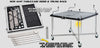 A14T:  Aluminum Table/case Hood & Trunk Rack Wheels Included Hood Racks And Carts