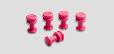 Pink-11Mm:  11Mm 5 Pcs Glue Tab