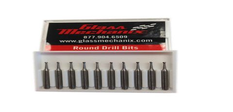 Gm155_10:  Carbide Drill Bits Round Qty 10 Windshield Repair Tools
